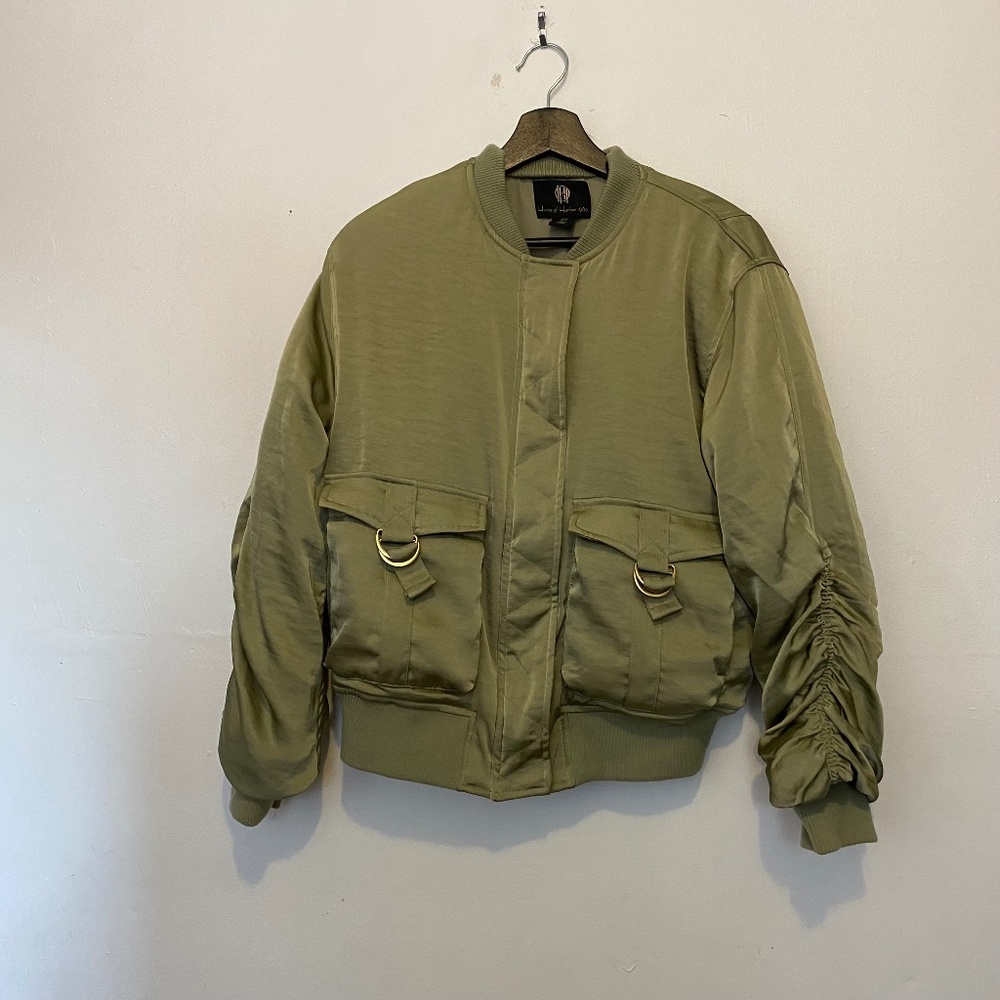 House Of Harlow 1960 Satin Bomber Jacket